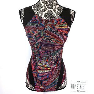 H2OWEAR Optic Print Tank Swimsuit 10